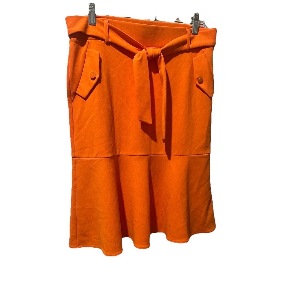 Womens, NYCC New York Clothing Company, Orange Size Medium Dress Skirt Stretch